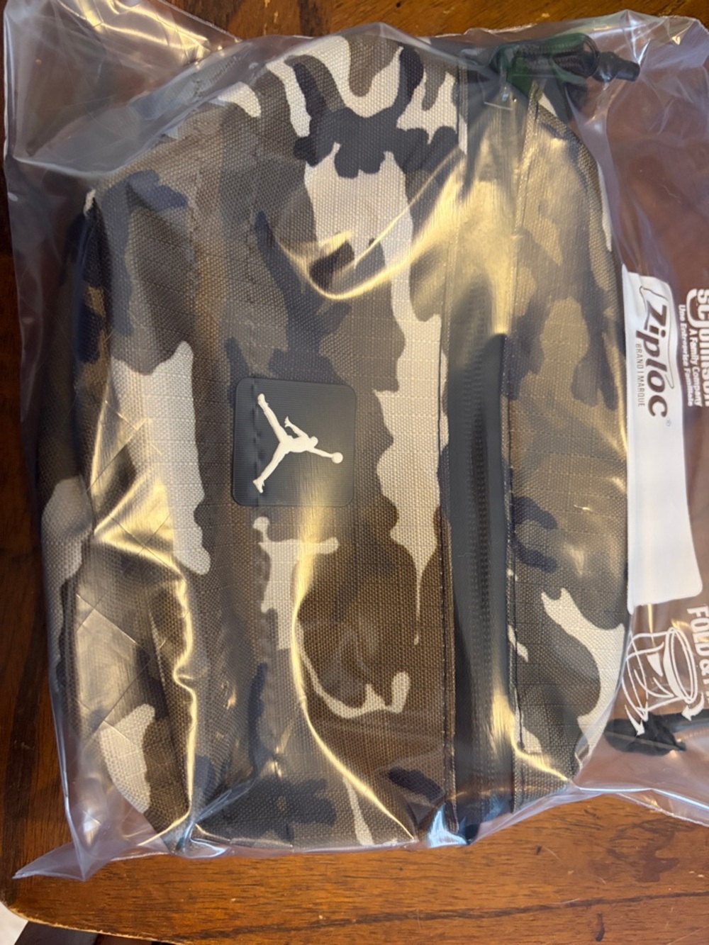 Jordan Black & Gray Camo Belt Bag